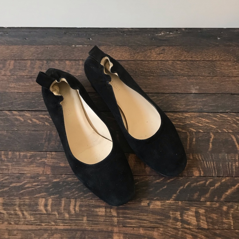 Everlane day heel in black suede